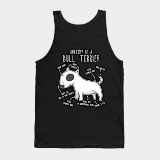 Bull Terrier Dog Anatomy Tank Top